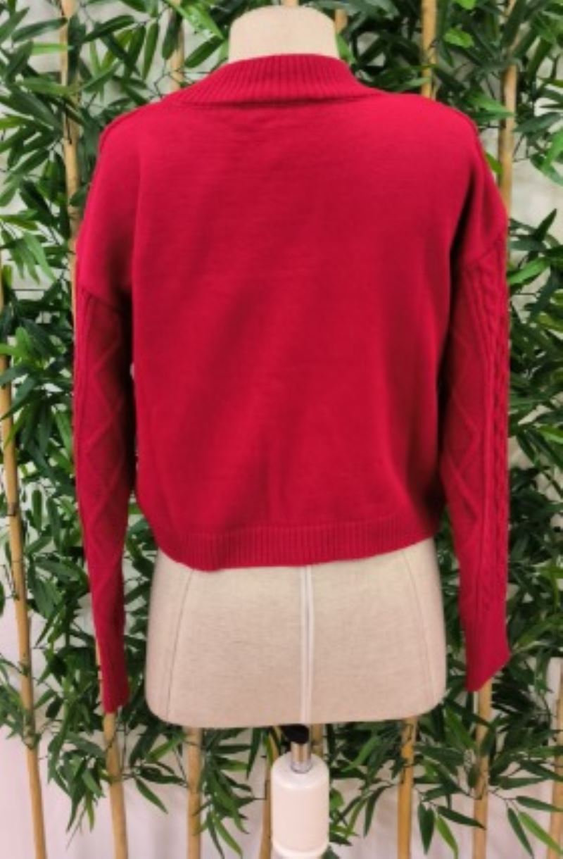 Kadın Uzun Kollu Balıkçı Yaka Bluz Ve Etek Ikili Triko Takım