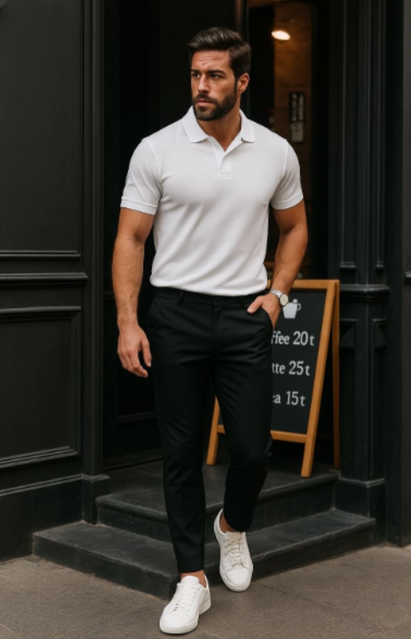 Erkek Düz Kesim Bilek Boy Kumaş Pantolon