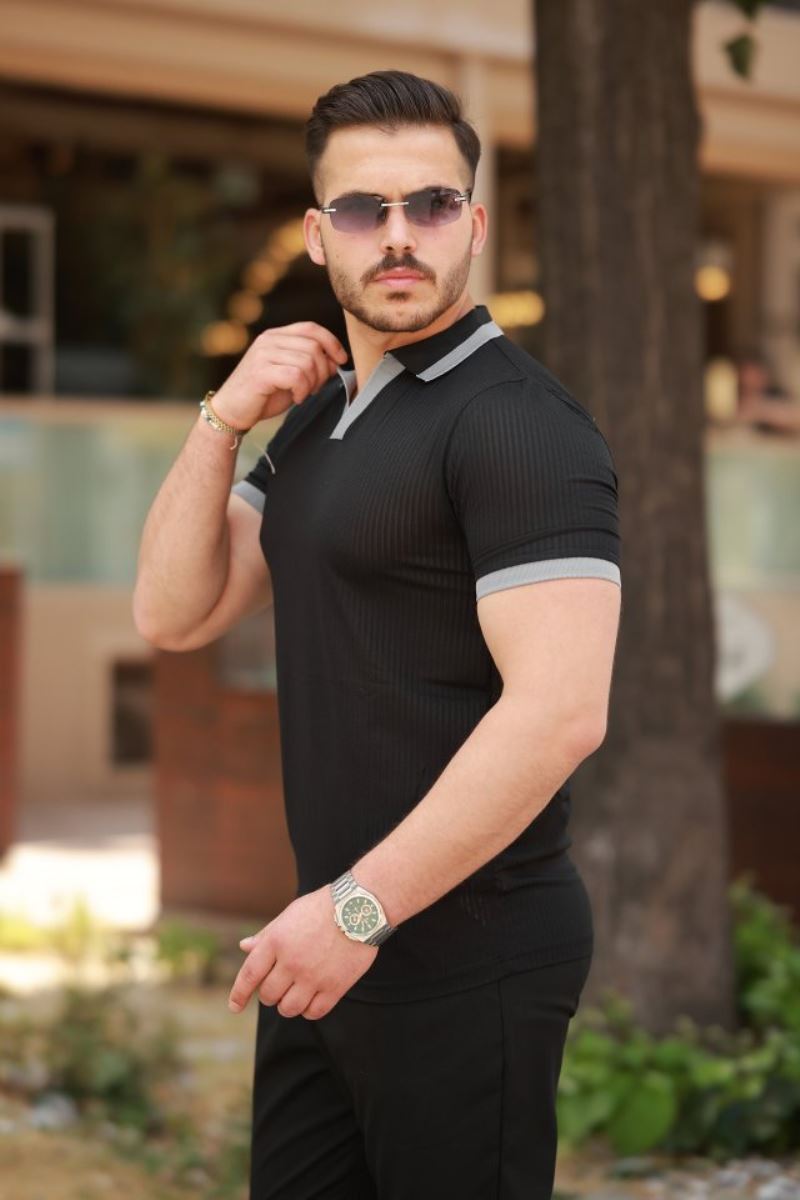 Erkek Hemşire Yaka Kısa Kollu Tişört