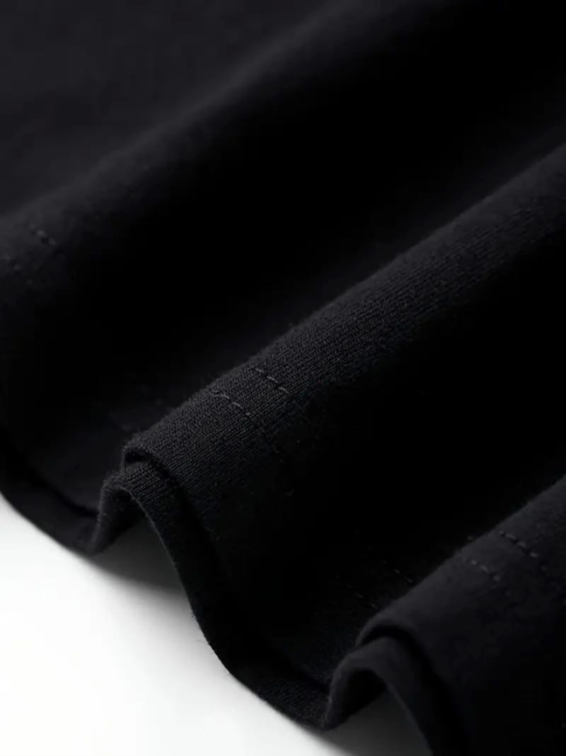 Baskılı Oversize Bisiklet Yaka T-shirt - Beyaz