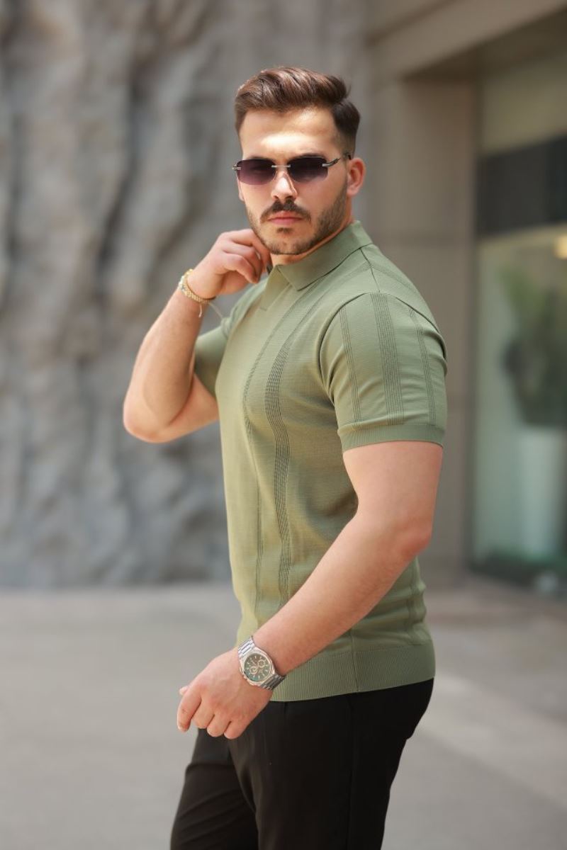 Erkek Hemşire Yaka Kısa Kollu Tişört