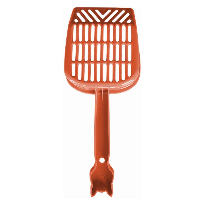 Markapet İnce Elekli Kedi Kumu Küreği Medium 10-25 cm Turuncu