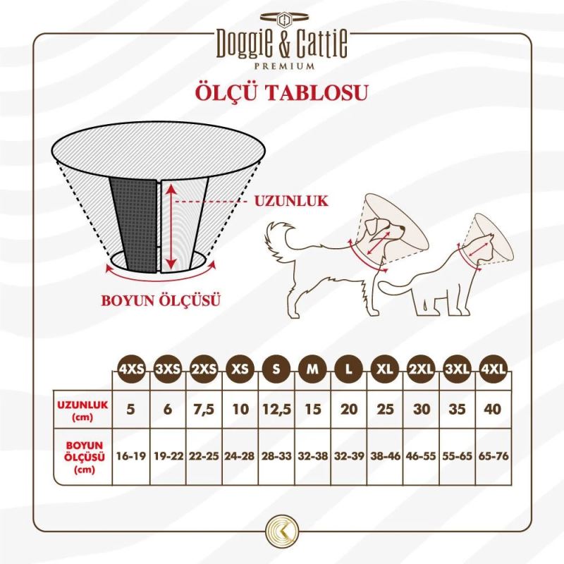 Doggie Comfort Kedi Köpek Yakalık 2XS 7,5x22-25cm