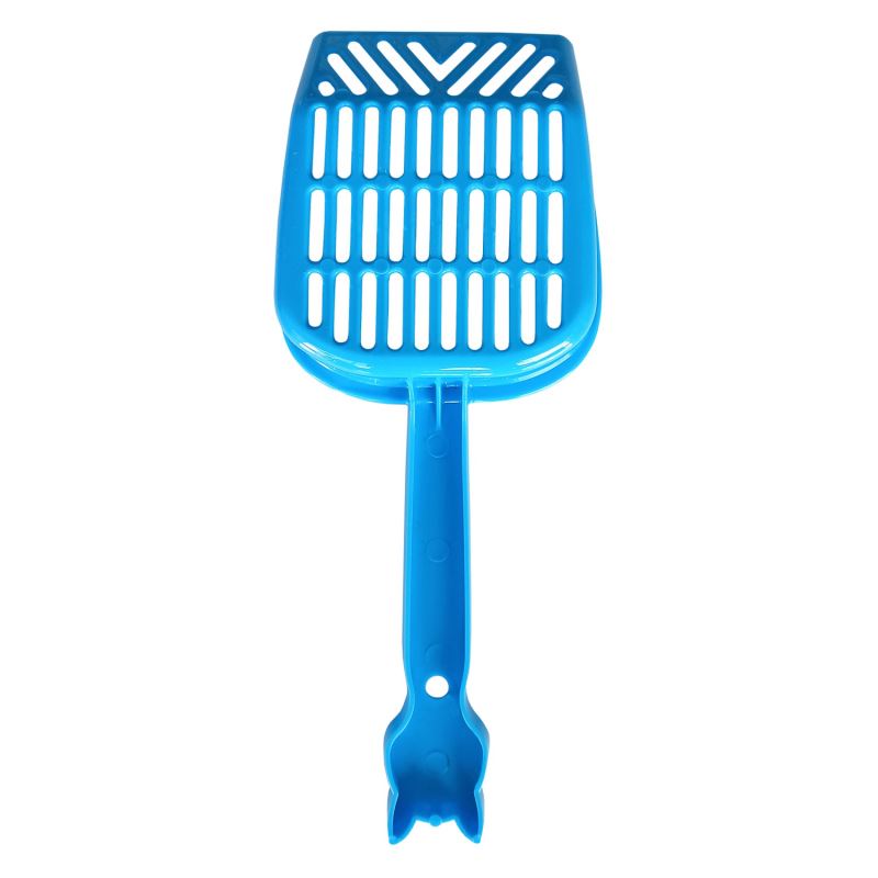 Markapet İnce Elekli Kedi Kumu Küreği Medium 10-25 cm Mavi