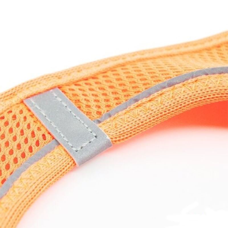 Tailpetz Air Mesh Köpek Göğüs Tasması XSmall 32x36 cm Neo Turuncu