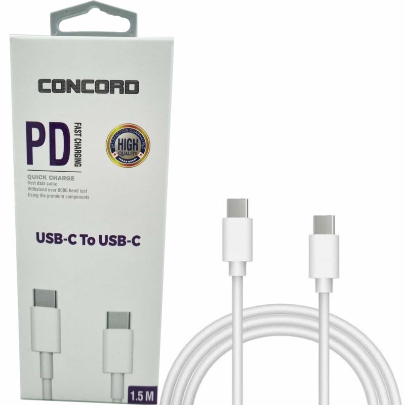 TYPE-C TYPE-C 1.5 Metre Şarj ve Veri Kablosu Concord C-814