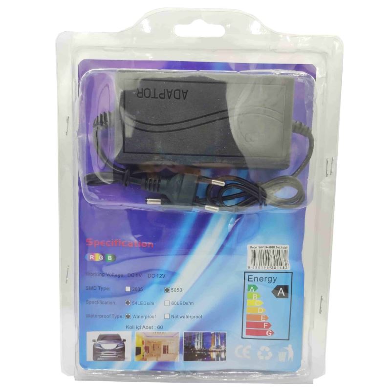 3 Çipli RGB Şerit Led 50000 Saat 5 Metre Kumandalı Winnboss WN-1144