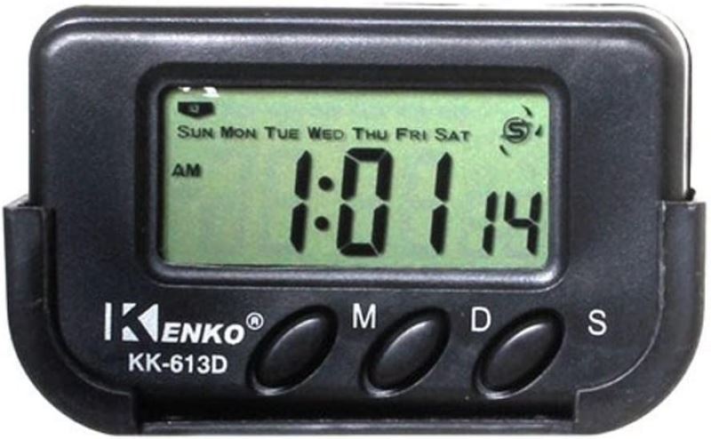 Dijital Küçük Masa Araba Saati Alarm Kronometre Kenko Kk-613d