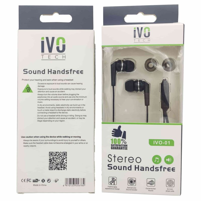 Stereo Earphone Kablolu Kulaklık İvotech  İvo-01