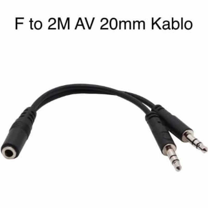 AV Cable F To 2M 20cm Çeviri (Vakumsuz)